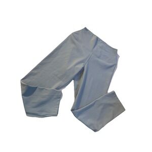 Nike One Women's‎  High-Waisted Crop Leggings Light Armory Blue SMALL
